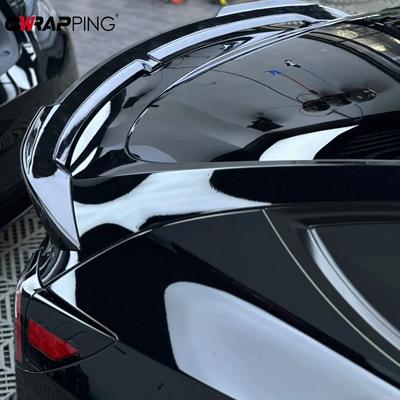 Vinilo Adhesivo para Coche Liberación de Aire PVC Negro Brillante Película para Envoltura de Coche Impermeable Adhesivo para Motocicletas para Tuning Accesorios para Automóvil