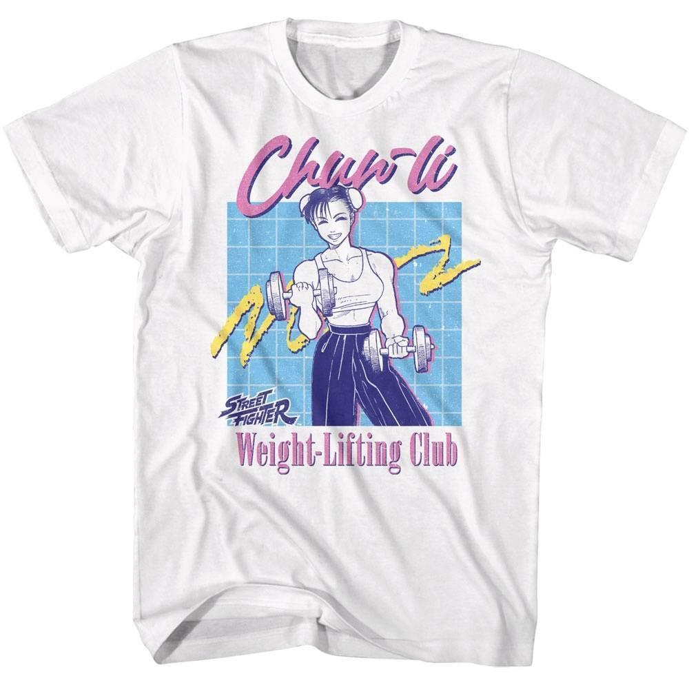 Street Fighter Chun-Li Weight-Lifting Club Men T Shirt S