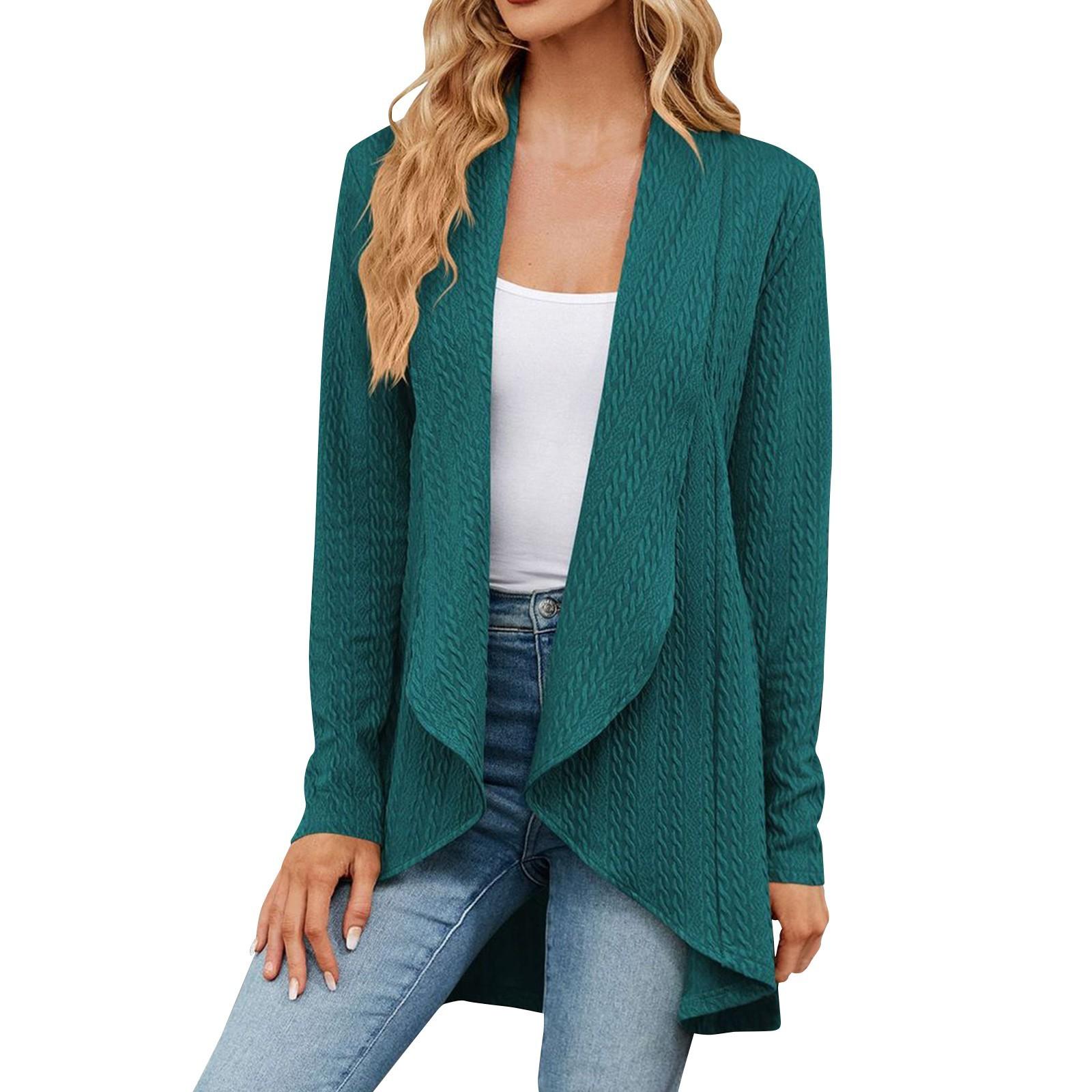 

Женский модный повседневный удобный кардиган с длинным рукавом S