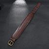 Retro Simple Cowhide Leather Wristband Bracelet 30mm Wide Handmade Adjustable Bracelet Cowboy Accessories Unisex Jewelry Gift