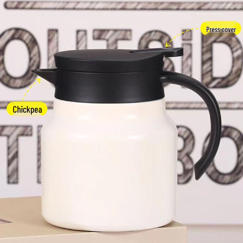 316 Stainless Steel Large Capacity Stewing Tea Pot with Insulated Water Bottle for Home or Office Use