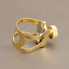 Liguature pour saxophone alto Pince métallique pour saxophone pour saxophonistes, Performance, Répétition,