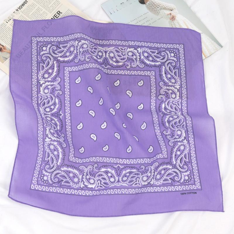 Unisex Cotton Bandana Kerchief Hip Hop Black Hair Band Neck Scarf Sports Headwear Wrist Wraps Head Square Scarves Handkerchief
