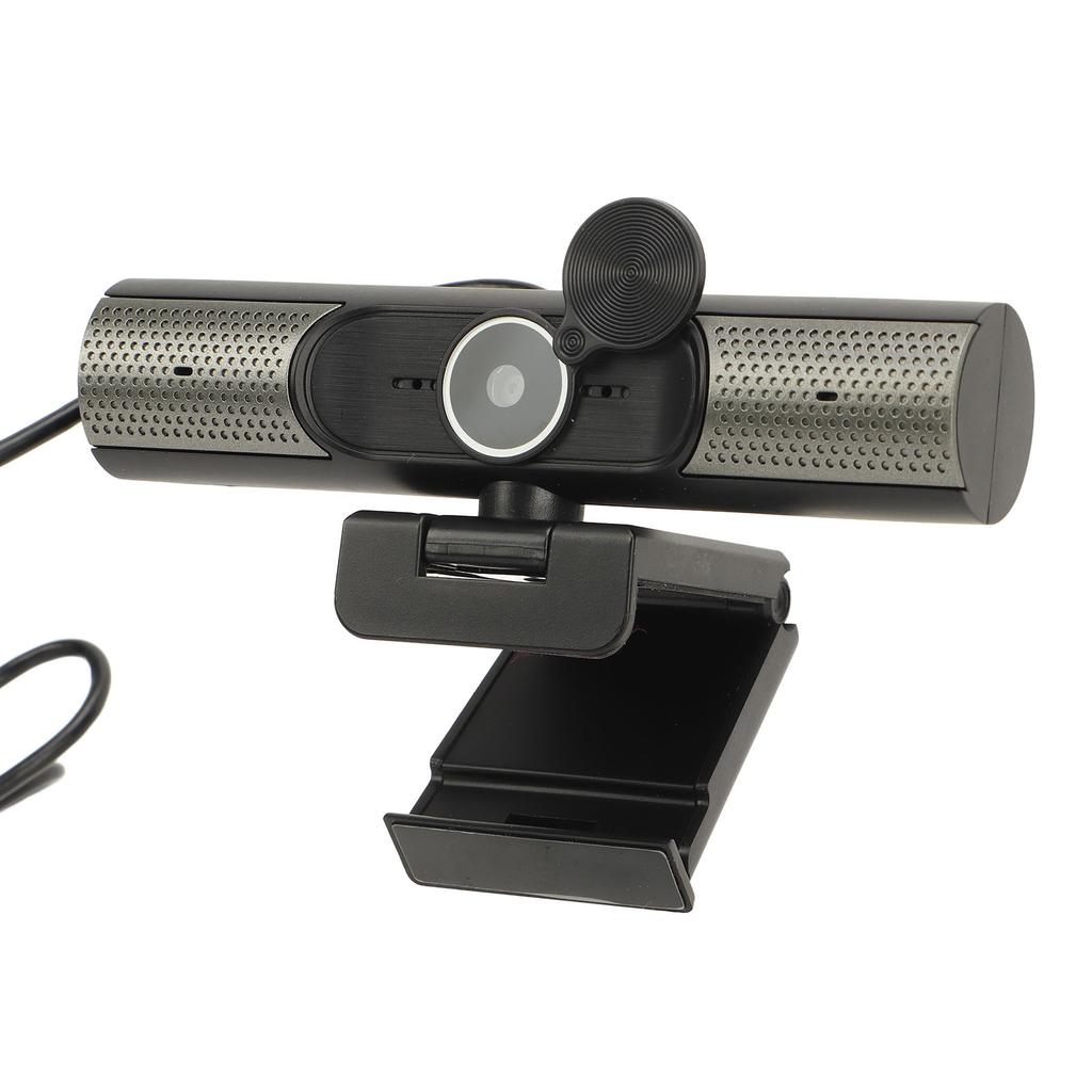 PC Webcam with Microphone 2K 30 Frame Auto Focus FHD USB Computer Web Camera with Lens Cover for