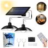 Solar Garden Ceiling Lamp LED with Twilight Sensor for the Garden, Remote Control