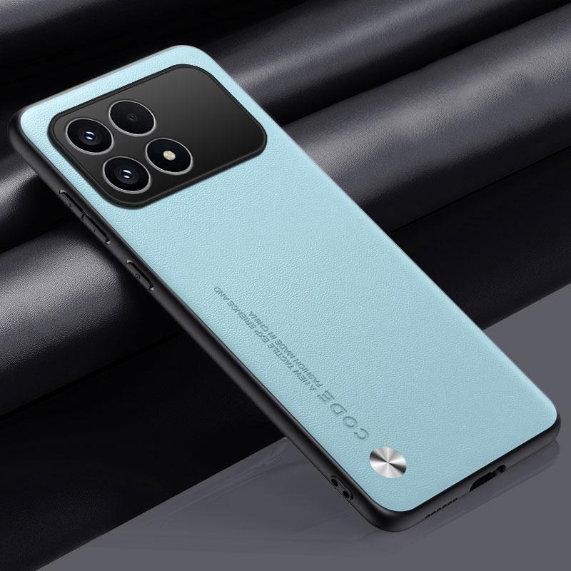 Luxury PU Leather Case For Xiaomi Poco F8 Pro Back Cover Matte Silicone Full Protection Phone Case For Redmi K90 5G PocoF8 Pro