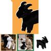 Cute New Little Goat Plush Doll Stuffed Toy Cross-border Hot Sale Black And White Sheep Zodiac Sheep Wholesale