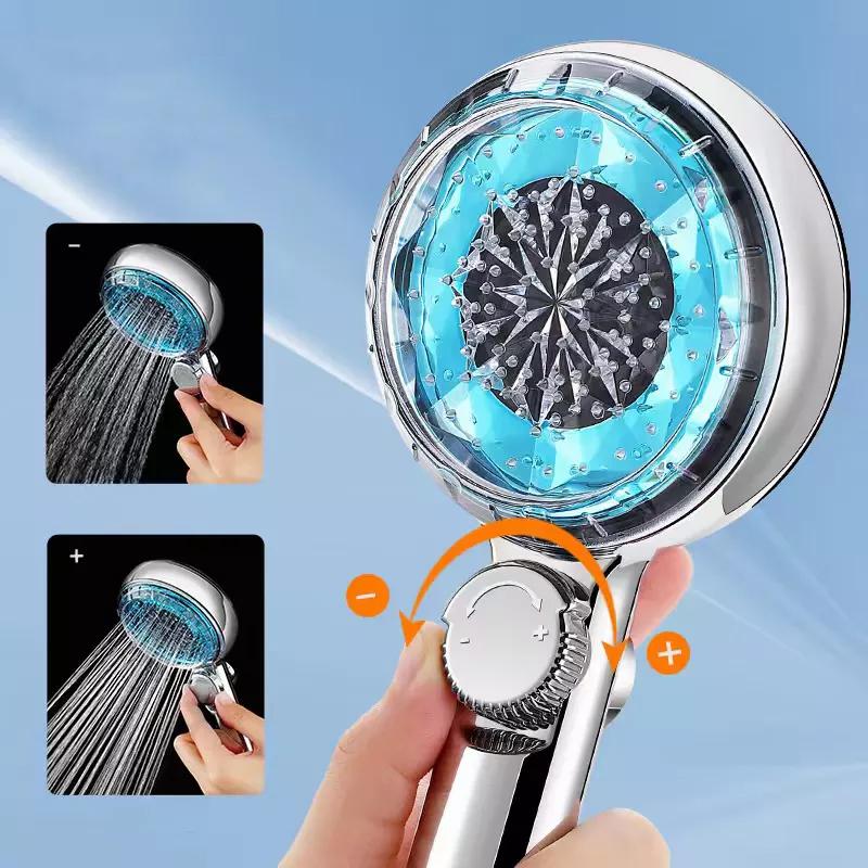 Modern Style Temperature Sensor LED Color-Changing Single Hand Shower Spray Head Eco-Friendly Saving for Home Hotel Bathrooms
