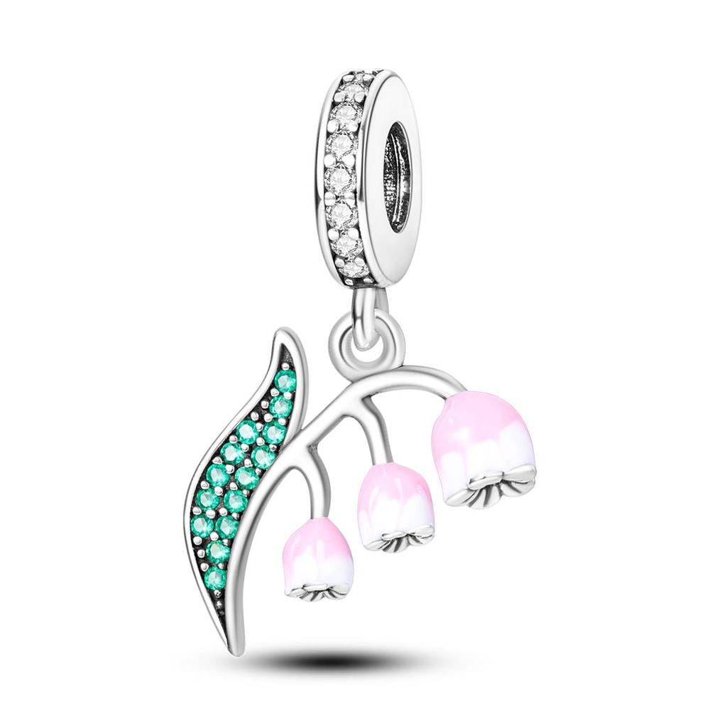 Copper Plated Cat Paw Rubik'S Cube Flower Charms Pendants Fit Original Bracelet Diy Fashion Jewelry