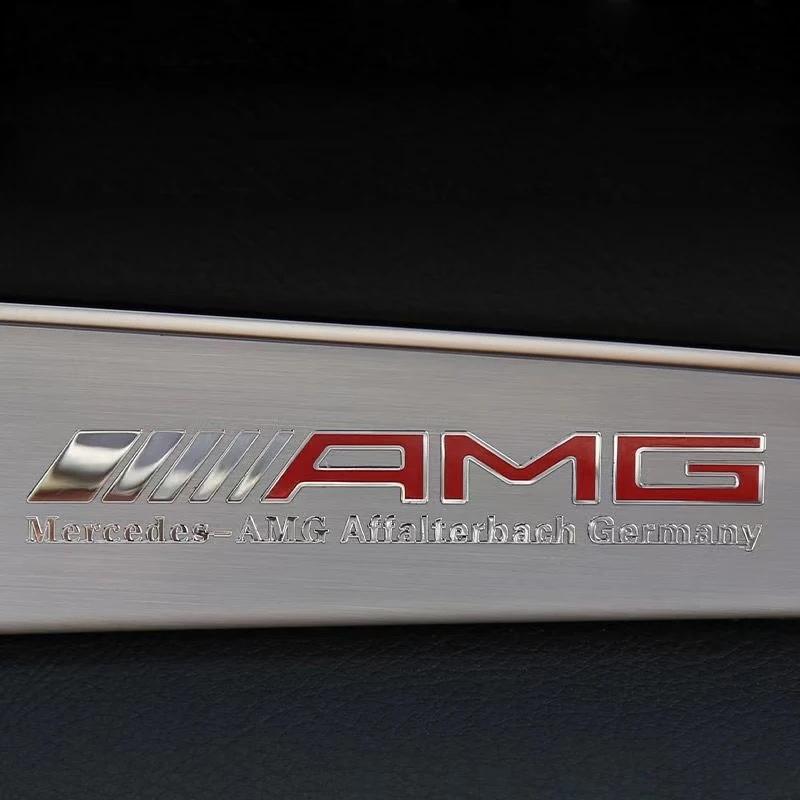 

Car Sticker 9x1.5 Metal Stickers Car Body Window Decor Emblem Interior Accessories For Mercedes Benz AMG A B C D M S R Class GLA