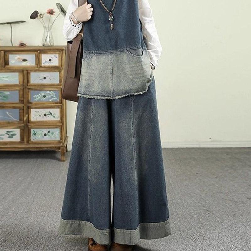 Pants for Women Plus Size Thickened Stretchy Elastic High Waist Long Trousers Solid Colour Fleece Casual Wide Leg Jean Pants