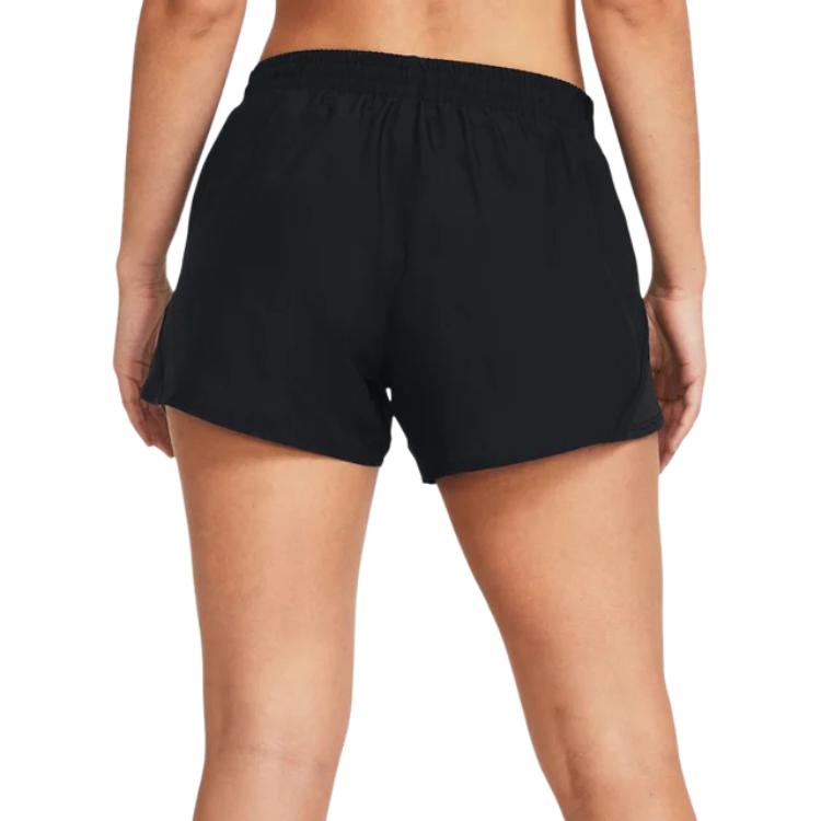 Under Armour Loose Fit Elastic Pattern Printed Straight Leg Sports Shorts Women Shorts Black 1382438-001