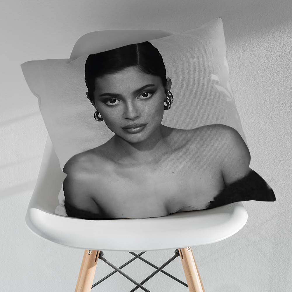 Sexy KKylie JJenner Actor Various Sizes Square Pillow Case For Car Home Bedchamber Decor Birthday Gift