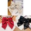 Butterfly Bow Hair Clip Spring Clamp With Pearl Accents For Women And Girls