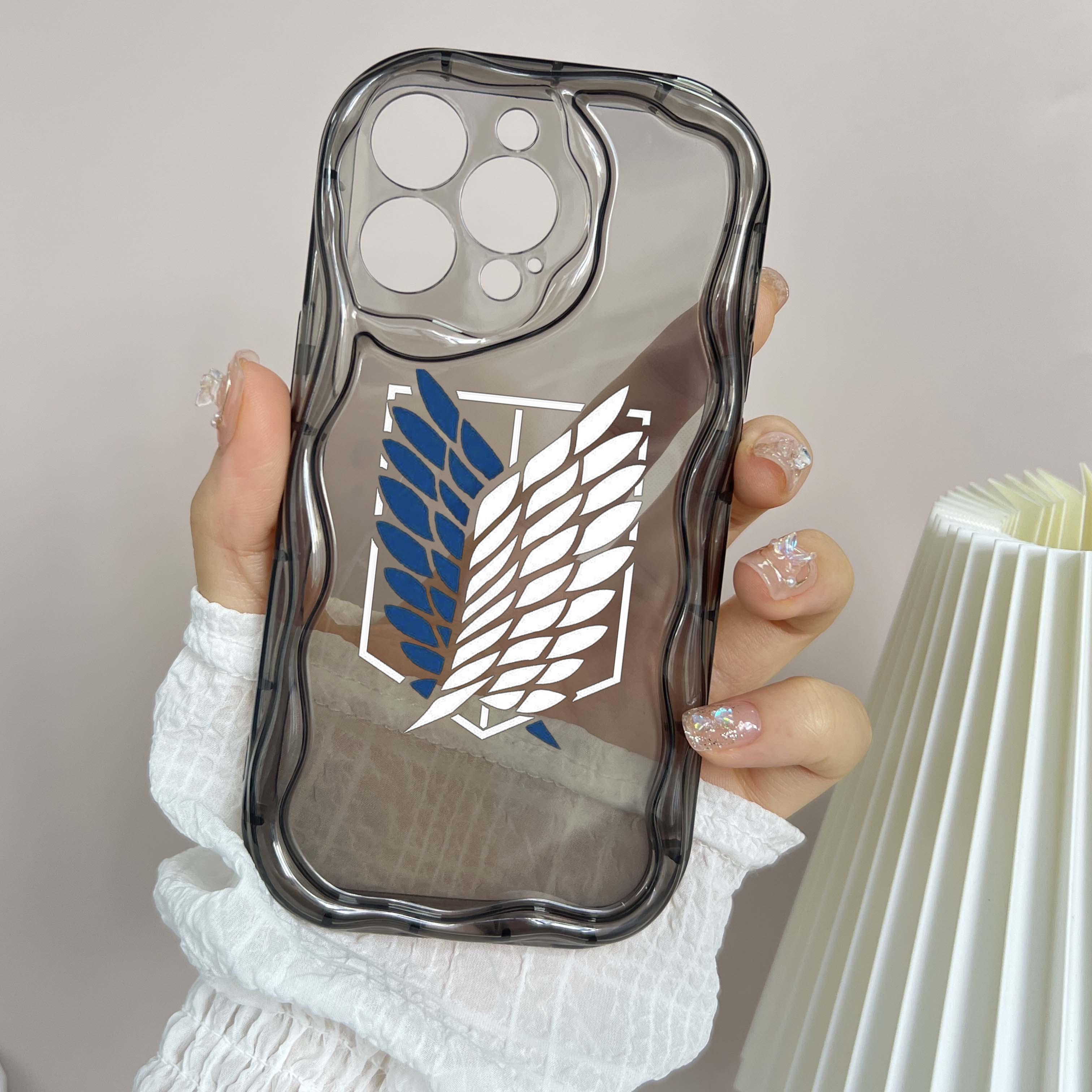 

Ae83 японский аниме Атака титанов искусство защитные чехлы для телефонов для Apple iPhone 16 15 14 13 Pro Max 11 12 mini XR 7 8 Plus XS Max Wave TPU задняя крышка for iPhone 15