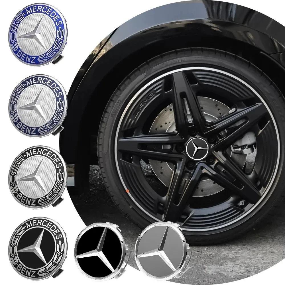 For Mercedes Benz 60pcs 75mm 3pin Car Wheel Center Logo Hub Cap For Mercedes Benz C218 A207 C117 CLA CLS E Class W212 S212 X166 W176 W205 W246
