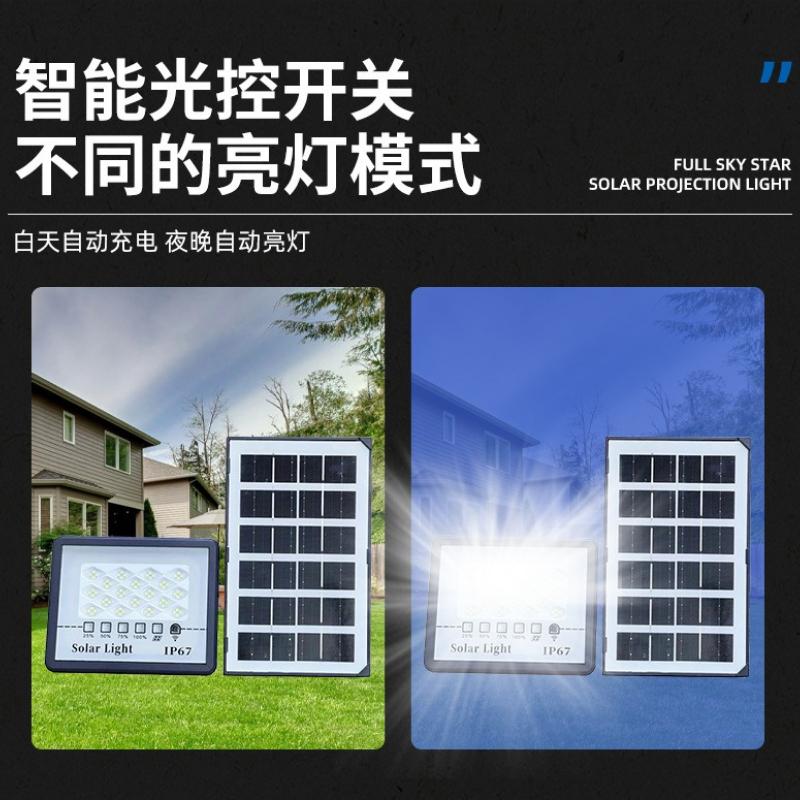 300W Solar Lamp Outdoor Waterproof Spotlights Solar Lights Remote Control Solar Floodlight Wall Street Garden Lights Sunlight