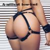 Leather Leg Garter Body Strap Harness Belt Bridal Garters Body Waist Bondage Cage Sexy Nightclub Waist Garter Belt