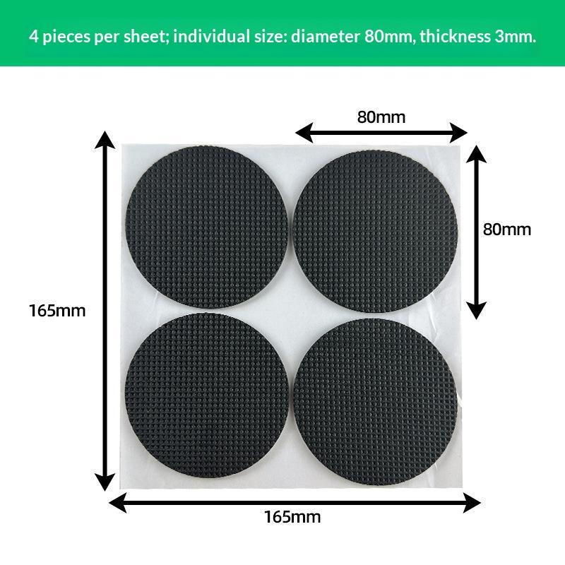4/8/12/16/18Pcs Furniture Foot Pads Self Adhesive Non Slip Grid Chair Table Leg Protector Noise Reduction Pad Protector Hardware