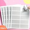 5 Sheets Scratch Card Stickers Toy Scratch Tool Labels Surprise Self-adhesive Note Paper Rectangular DIY Gift Decorations