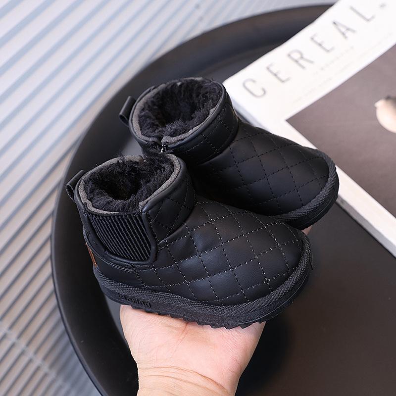 Children s snow boots, girls  new winter cotton shoes, toddler shoes, plush shoes, toddler boots, boys  winter shoes Inner Length12.5cm/17Code