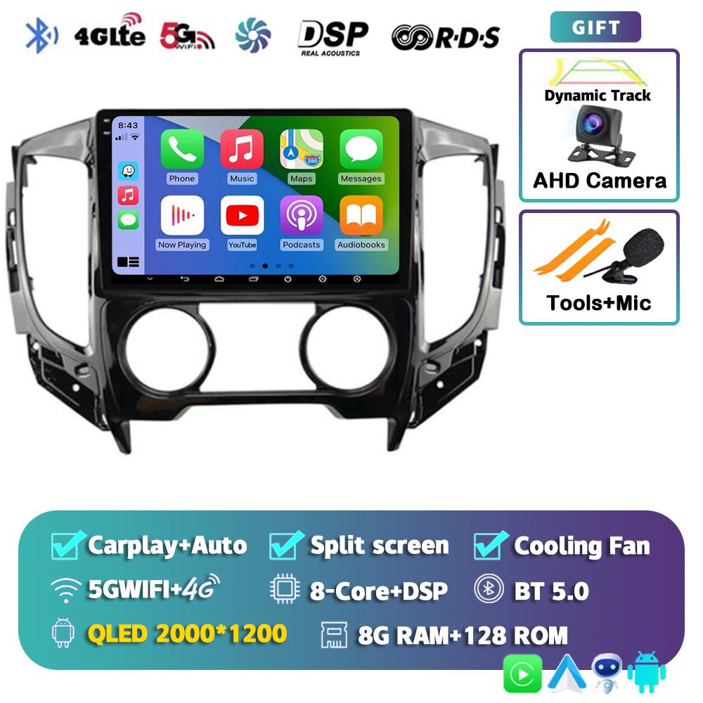 Android 14 Carplay Car Radio For Mitsubishi Pajero Sport 3 L200 5 Triton 3 2015 2016 2017 2018 2019 Multimedia Player GPS Stereo