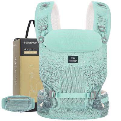 Bebamour Baby Baby Reduces Burden [Baby Amour] Carrier, Carrier, 3-way Ergonomic, Forward-facing, Face-to-face, Piggyback, (Green)