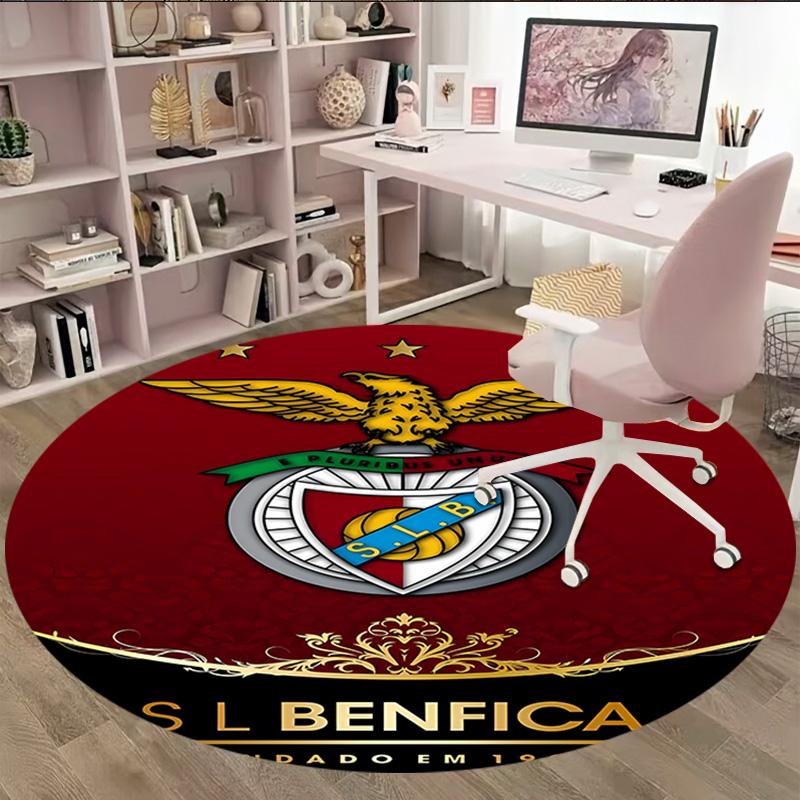 1pc Football Team (18) Print Round Carpet Chair Round Carpet Suitable for Bedroom Living Room Home Decorative Carpet
