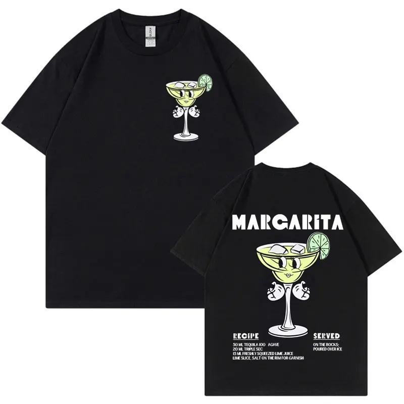 Margarita Meme Tshirt Funny Cocktail Unisex Vintage Cartoon Tee Shirt Men Fashion Aesthetic Summer Pop Art Short Sleeve T Shirt
