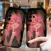 Phone Case: 2D Flat, Suitable for Samsung Galaxy A34 A35 M05 M06 S20 S22 S21 FE Plus 5G Protective Case, Pink Long-haired Fox-eared Girl, Perfect Chri
