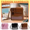 Women Casual Shoulder Bag with Storage Pocket Bottle Carrier Sling Bag Vintage Cup Holder Bag Ladies Travel Hiking Sports Bag