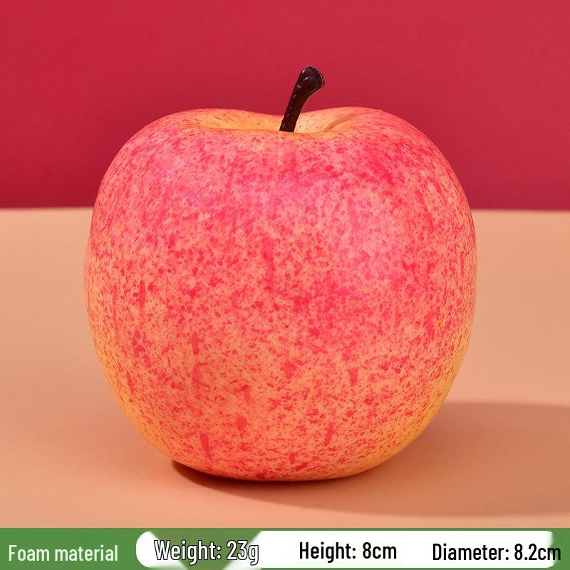 Plastic Red Fuji and Red Delicious Fake Apple Display Decoration Prop