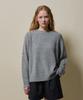 SHINE ON YOU Cotton Blend Loose Knit_ Soft Melange Gray