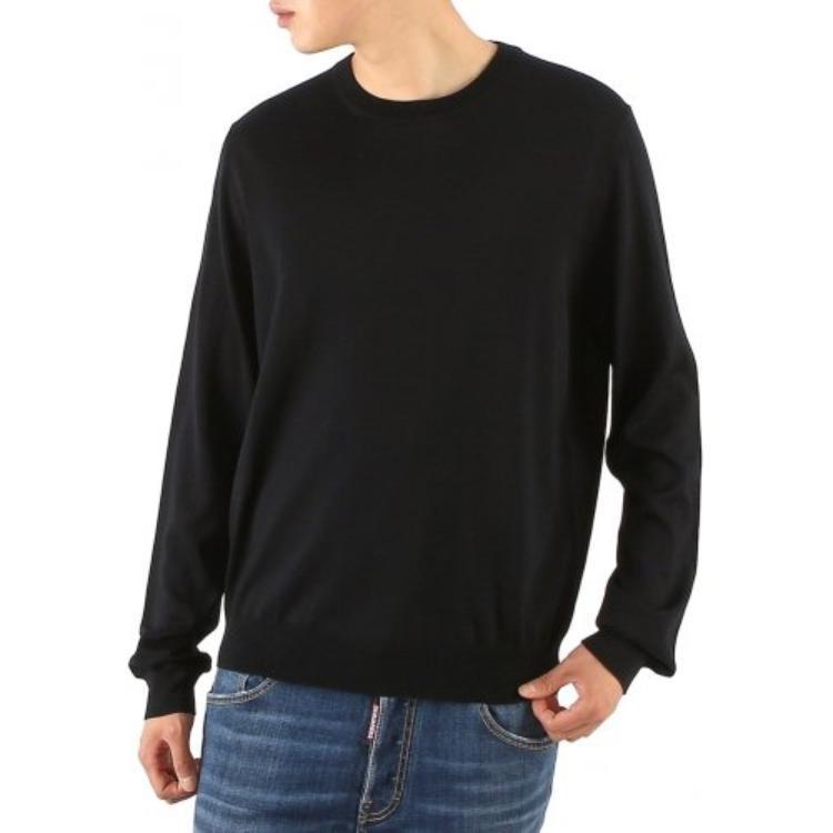 Balenciaga Back Print Interlocked BB Sweatshirt 'Black White' Men's 583117T14394170