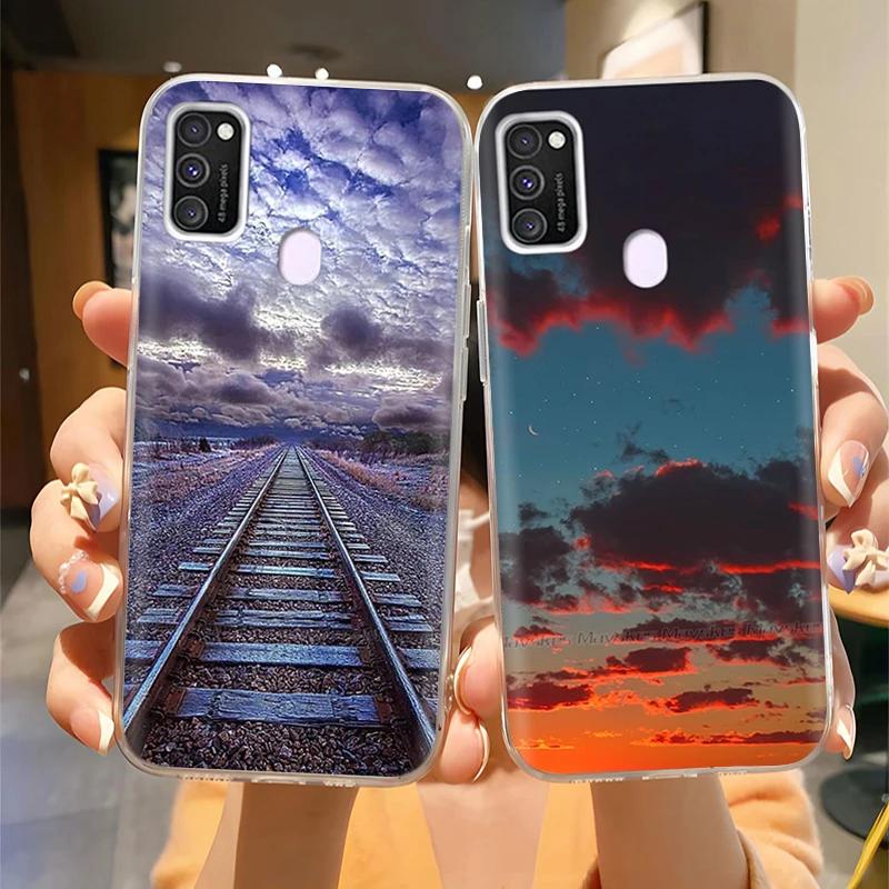 For Samsung Galaxy M21 M31 Case Soft TPU Soft Silicone Fashion Phone Case For Samsung M21 M31 Funda Luxury Back Cover Coque Para