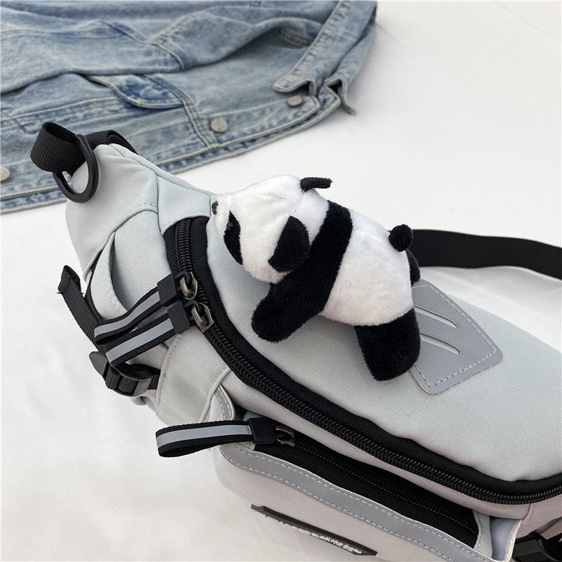 

Breast bag new women s bag fashion tooling messenger bag nylon cloth dumpling bag