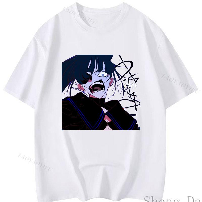 Camisetas Ado T Shirt Polyester Short Sleeve Popular Anime Shirt Unisex Kawaii Cute Cool Cartoon Classic Streetwear Tops