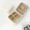 1pc Mini Portable Jewelry Box, Jewelry Box, Travel Jewelry Storage Box for Earrings, Rings, Necklaces, Bracelets with Zipper