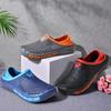 Men's Lightweight Casual Slip-on Sandals Non-slip Indoor and Outdoor Beach Clogs Simple Solid Color Slip-on Shoes