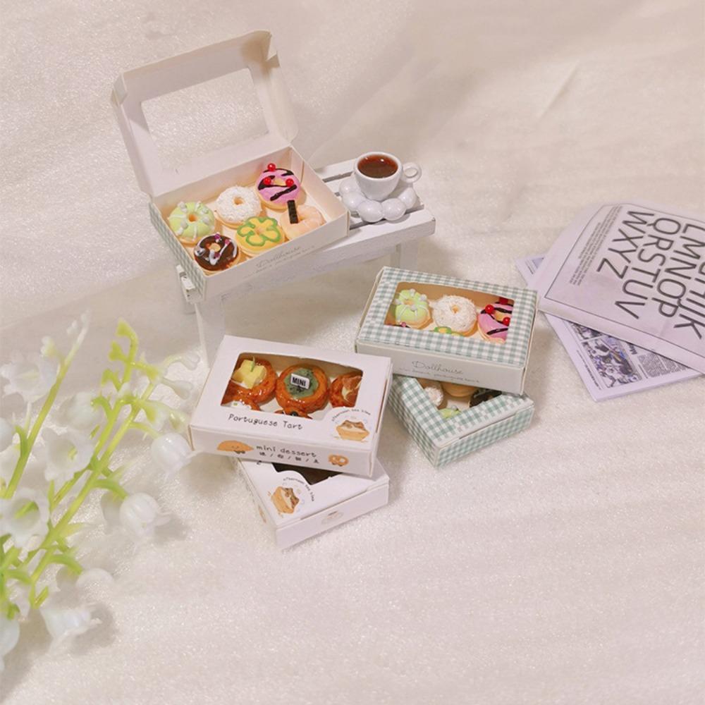 

OB11 Scale Mini Coffee Cup Drink Model Colorful Doll Dessert Model Set Props style 1