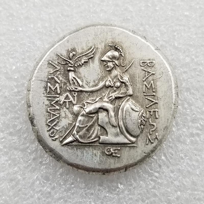 Antique Greek Goddess Copper-Plated Silver Statue Coin #7005