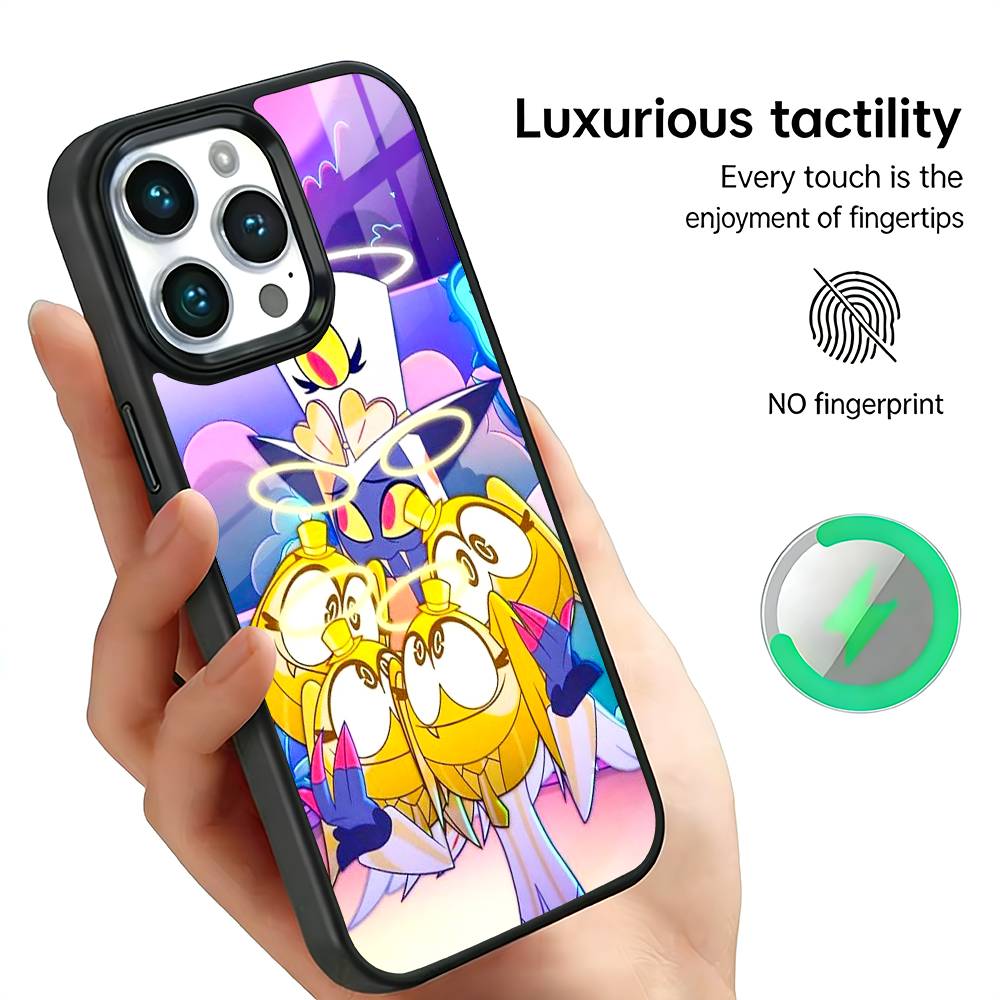 Sir Pentious H-Hazbin H-Hotel Handyhülle Für iPhone17,16,15,14,13,12,11 Plus,Pro Max Für Magsafe Kabelloses Laden