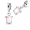 925 Silver Turtle Chameleon Ocean Pendant Charm DIY Bead for Bracelet Fashion Jewelry New
