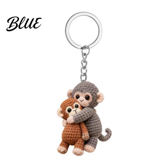 Multifunktionaler Schlüsselanhänger 1/2 Stück Anhänger 3D Affe umarmt Schlüsselanhänger Rucksack Schreibtischdekoration Tragbare Tasche Anhänger Zubehör