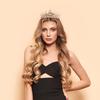 Queen Crown Rhinestone Birthday Headband - Alloy Bride Party Tiara Hair Accessory