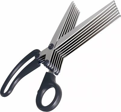 Sunstar Schreibwaren-Aktenvernichter-Schere 200mm S3711455 Schwarz 7-Klingen
