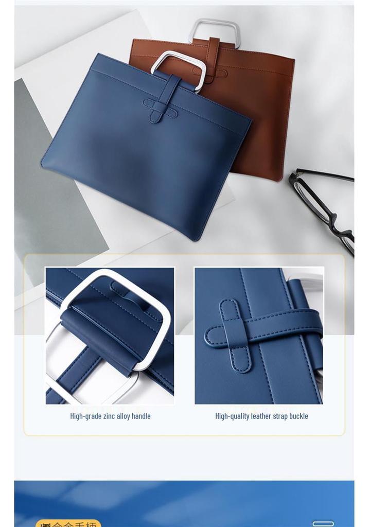Leather A4 Document & Briefcase Bag for Students