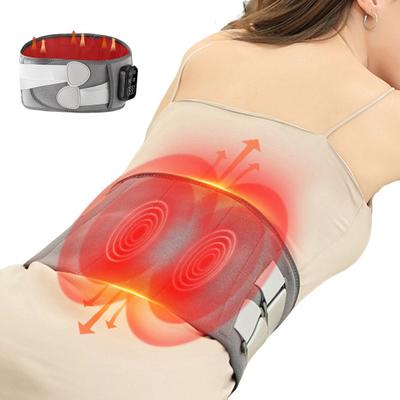 Lower Back Massager with Heat Lumbar Support Belt for Pain Relief Heating Pad & Vibration Massage