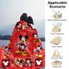 1pc. Mickey Mouse Cartoon Blanket, Home Decor Gift for All Seasons, Soft and Cozy Throw Blanket for friends, Perfect for Bed or Couch, Red Background
