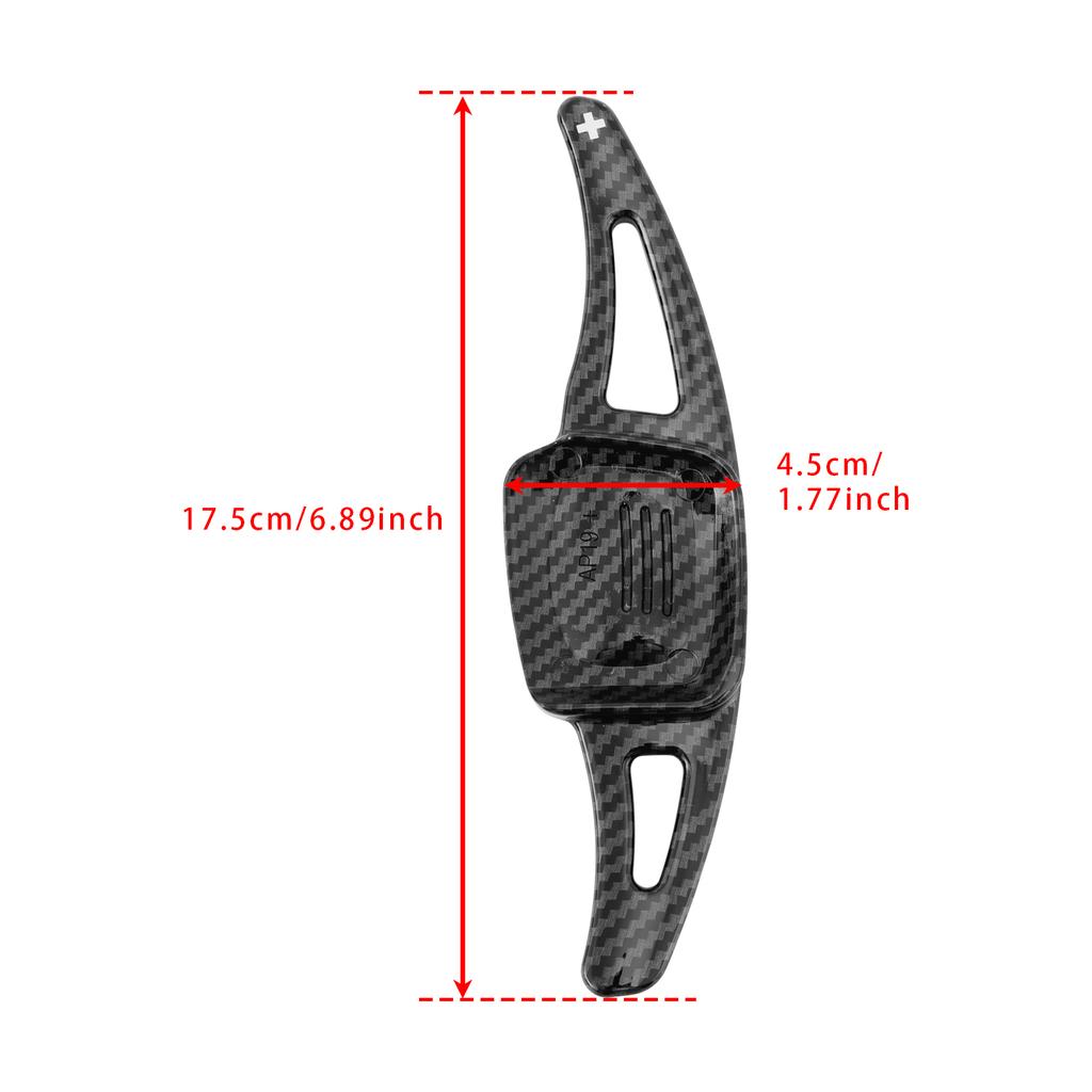 Carbon Look Steering Wheel Paddle Shifter Extension For VW Golf 8 Tiguan